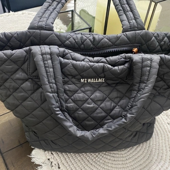 MZ Wallace Small Metro Tote Dark Gray - Picture 3 of 4